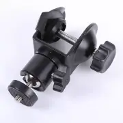 New U Clamp w/ Ball Head 1/4" Bracket for Photo Studio Camera Flash Light Stand