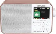 Kenwood CR-M30DAB-R - Portable DAB+ Radio with Bluetooth and Built-in Battery, Rose Gold-White