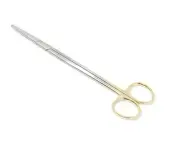 New TC Metzenbaum Scissors 7" Straight with Gold Handle Surgical Instrument