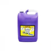 5 Litre Uv Fluro Glow Poster Paint Purple Free Pump