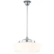 Retro Pendants Lights Abbotsford Chrome Period Art Deco Lighting