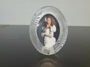 VINTAGE MIKASA CRYSTAL OVAL PICTURE FRAME 6''