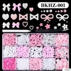 Flatback Pearls 3D Nail Charms Nail Pearls for Manicure DIY Crafts