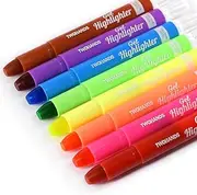 TWOHANDS Bible Gel Highlighter, Dry Highlighter, No Bleed, 8 Assorted Colors, Bible Journaling Supplies, Bible Markers for Tabs 20239
