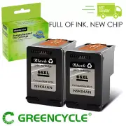 2PK 65XL Ink Cartridges for HP 65 XL Deskjet 2622 2652 2655 3722 ENVY 5052 5055