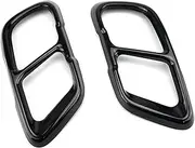 Muffler Tail Throat Car Exterior Accessories Tail Back Exhaust Muffler For BMW X5 G05 X6 G06 X7 G07 2019-2022 Muffler exhaust tip(Black)