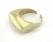 Adjustable Ring raw Brass (18.5mm 8.5US inner size ) 3282 ring27