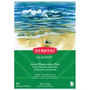 NEW Derwent Academy Watercolour Pad Portrait 12 Sheets A4 Water Colour Paper