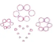 [WBRWP] 20/28pcs 8g-1" Ear Stretching kit Set - Hollow Hard Silicone Plugs and Tunnels - Ear Expander Gauges Stretcher Body Piercing Jewelry
