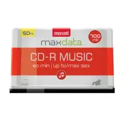 Maxell CD-r Music Spindle, Audio Only, Blank Media, 50-Pack(625156) Electronics