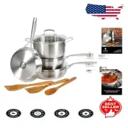 Professional 10-Piece Non-Toxic Cookware Set - Induction Safe and Durable