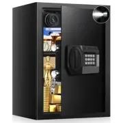 3.1 Cub Fire proof Safe for Home Documents, Anti-theft Fireproof Safe Box wit...