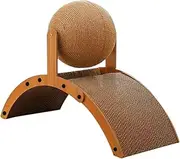 Cat Scratch Ball | Cat Scratching Board,Vertical Scratcher with Corrugated Base Interactive Kitten Toy for Play Rest Senior Apartment Living Room Window Outdoor Home Patio