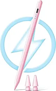 Stylus Pen for iPad 9th&10th Generation - iPad Pencil 2nd Generation, Fast Charge Active Pencil Compatible with 2018-2023 Apple iPad Pro11&12.9 inch, iPad Air 3/4/5,iPad 6-10,iPad Mini 5/6 Gen-Pink