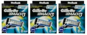 Gillette Mach3 Refill Cartridge Razor Blades for Mach 3, 24 Count