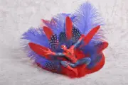 Blue Red Spiderman Spider-man Marvel Fan Comic Feather Teardrop Pillbox hat C...