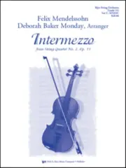 Intermezzo Felix Mendelssohn GR 2 1/2 SO293C Kjos String Orchestra Sheet Music