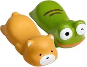 SHINEOFI 2pcs Wrist Rests Support: Cartoon Frog and Bear Mouse Computer Arms Rest Cute Animals Wrist Pad Hand Pillow for Desk Office Supplies