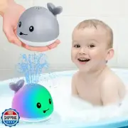 Gigilli Light Up Whale Bath Toys Sprinkler for Babies 6-12 12-18 Months or Ki