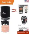 Lightweight Backpacking Stove System with Piezo Ignitor - Ideal for Camping