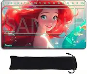 Lorcana Playmats Compatible TCG 24x14 Inches Gaming Mat, Non-Slip Rubber with Zones Play Mat and Free Storage Bag（DIS15）