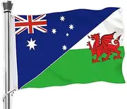 Welsh Flag,3x5 FT Wales Flag,36x60 Inch Large Digitial Double-Printed Durable 150D Thick Polyester Decorations with 2 Brass Grommet