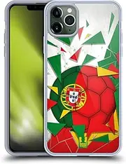 Head Case Designs Portugal Football Breaker Gel Case [Military Grade Protection] Compatible with Apple iPhone 11 Pro Max