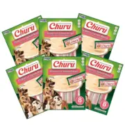 INABA Dog Churu Chicken with Salmon 160G x 6 Packs