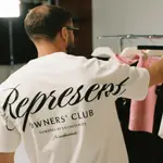 美式高街潮牌REPRESENT REP草寫標語複古CLEANFIT寬鬆短袖T恤男夏