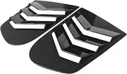 Compatible for VW Scirocco 2009-2018 Rear Side Window Louvers Air Vent Scoop Shades Cover Trim Blinds Car Accessories(Carbon Fiber Look)
