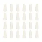 24Pcs Cord Knobs, 35mm Window Blind Tassels Wooden Pull Cord, White