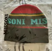 NWT Missoni Logo Wool Blend Beanie Cap MSRP $385