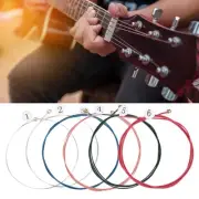6 PCS Extra Light Colorful Coating Phosphor Bronze Acoustic Guitar Strings R WTD