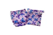 Reusable Swim Nappy & Mini Wet Bag Combo ~ Butterflies