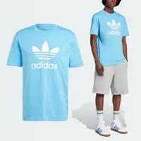 在飛比找momo購物網優惠-【adidas 愛迪達】短袖 Adicolor Trefoi