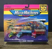 Micro Machines #11 Semi Trucks Collection 1996 Galoob 75030 MOC See Pics