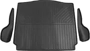 X AUTOHAUX Cargo Liner Rear Trunk Mat Rear Trunk Cargo Luggage Boot Tray Mat for Toyota Corolla Cross 2021-2024 5 Seat for FWD TPE Black Anti-Slip Stripe Pattern