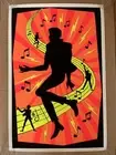 Shadow Dancing Vintage Black light Poster Michael Jackson Velvet Flocked Dance