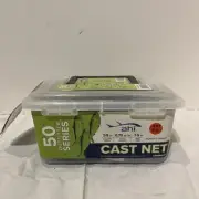 Ahi USA 50 Series Cast Net Size 4’ - 3/8" Mesh- 3/4 lb Weight -Model#CN-54