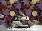 3D Floral Seamless Wallpaper Wall Mural Removable Self-adhesive 118