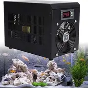 Aquarium Chiller,180w 60l Fish Tank Cooler,Water Volume 1-3l/Min,Hydroponics Water Chiller,Mute Noise Reduction,Cycle Cooling,for Saltwater/Freshwater Hydroponics,with Pump and Pipe
