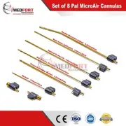 (Set of 8) MicroAire Pal Type Fitting Liposuction Cannulas REUSABLE