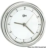 BARIGO Orion Series Quartz Clock 102mm Polished stainless steel silver dial
