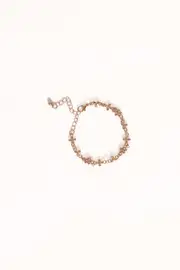 [PUP38] Hannah Flower Bracelet - Gold Gold