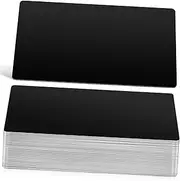 HOODANCOS DIY Metal Business Cards 50pcs Engraving Blank Cards Custom Metal Name Tags