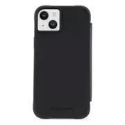 Case-Mate iPhone 14 Plus Leather Wallet Folio Magsafe Case CM049258 - Black