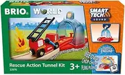BRIO World 33976 Smart Tech Sound Feuerwehreinsatz - Zubehör für die BRIO Holzeisenbahn - Interaktives Spielzeug empfohlen ab 3 Jahren