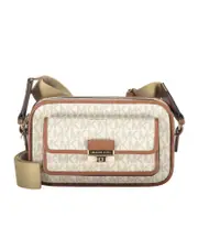 Bradshaw monogram flap-pocket shoulder bag One size Nude