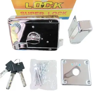 LI001 BIRD 以色列三段鎖 單開 電白 子母珠鑰匙 連體式三段鎖 隱藏式門鎖(大門鎖 門鎖 防盜鎖 DIY五金)