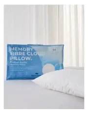 [DreamRemedy] Memory Fibre Pillow Soft/Medium in White